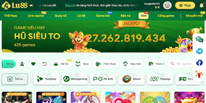 Cơ cấu giải thưởng slots khủng